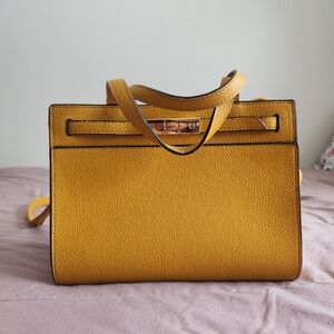 Yellow Leather Handbag